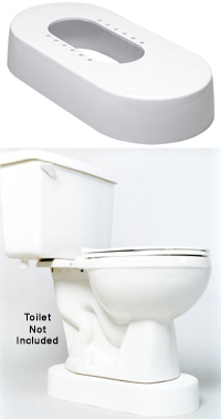 Improved for 2012 - 3 Inch ADA Toilet Platform